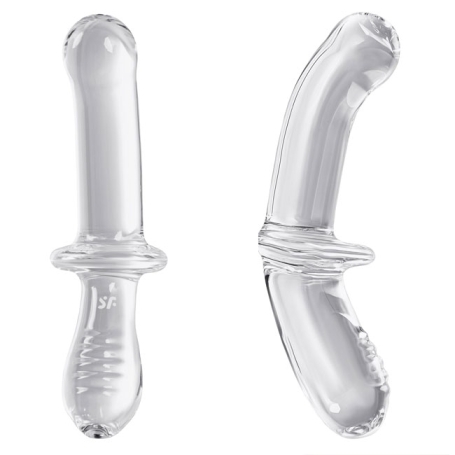 Фаллос из стекла Satisfyer Double Crystal
